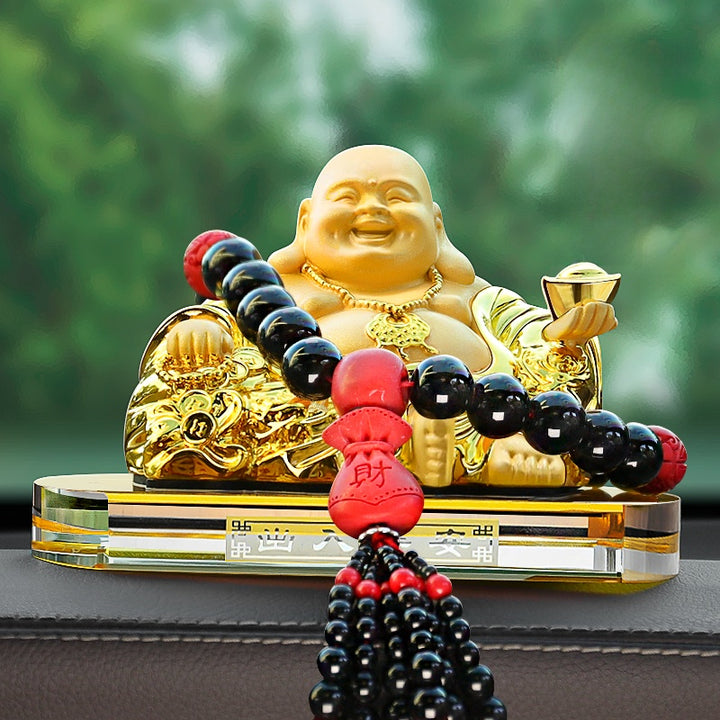 2025 New Maitreya Buddha Statue Car Ornaments Ensure Safety - BuddhaEnergyHealing