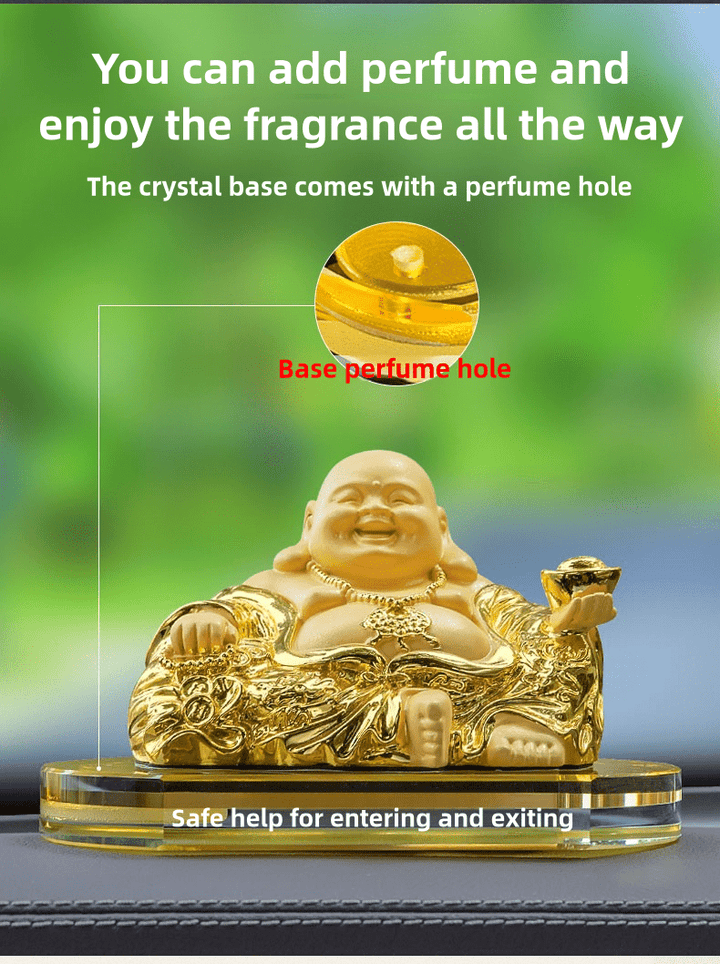 2025 New Maitreya Buddha Statue Car Ornaments Ensure Safety - BuddhaEnergyHealing