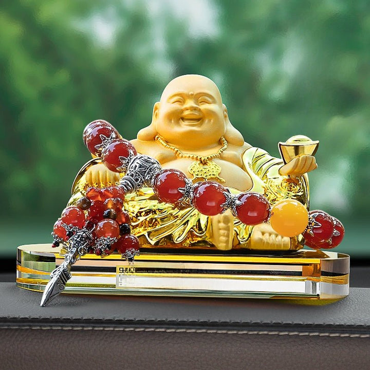 2025 New Maitreya Buddha Statue Car Ornaments Ensure Safety - BuddhaEnergyHealing