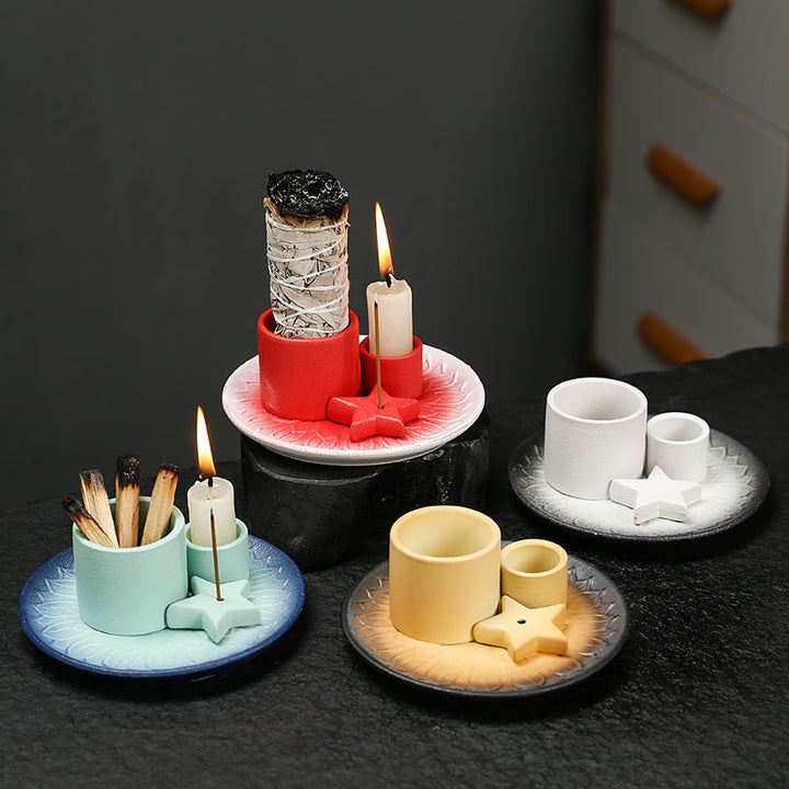 Ceramic Aromatherapy Candle Holder Aromatherapy Burner - BuddhaEnergyHealing