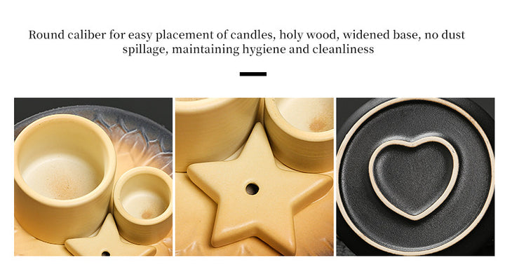 Ceramic Aromatherapy Candle Holder Aromatherapy Burner - BuddhaEnergyHealing