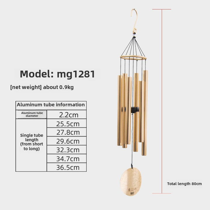 Premium Wooden Zen Tuning Music Wind Chime Hanging Ornament - BuddhaEnergyHealing