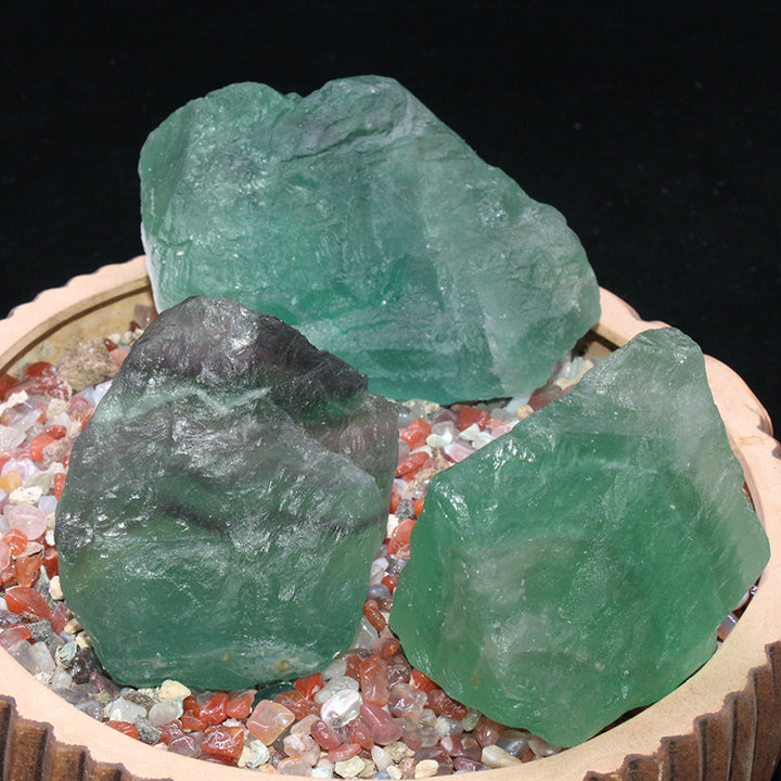 Natural Colored Stone Green Fluorite - BuddhaEnergyHealing