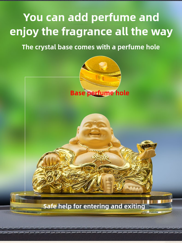 2025 New Maitreya Buddha Statue Car Ornaments Ensure Safety - BuddhaEnergyHealing