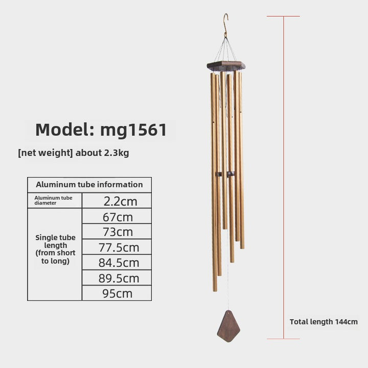 Premium Wooden Zen Tuning Music Wind Chime Hanging Ornament - BuddhaEnergyHealing