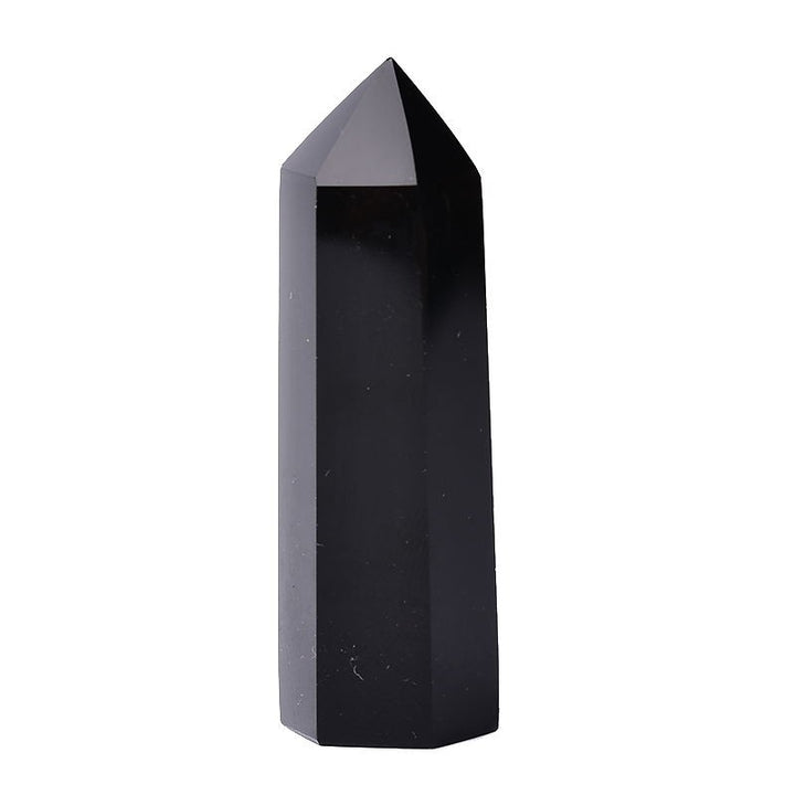 Natural Obsidian Crystal Column Home Decoration - BuddhaEnergyHealing