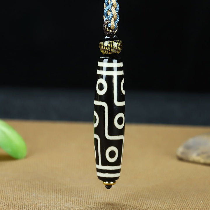 Tibetan Nine-Eyed Sky Bead Healing Energy Necklace - BuddhaEnergyHealing