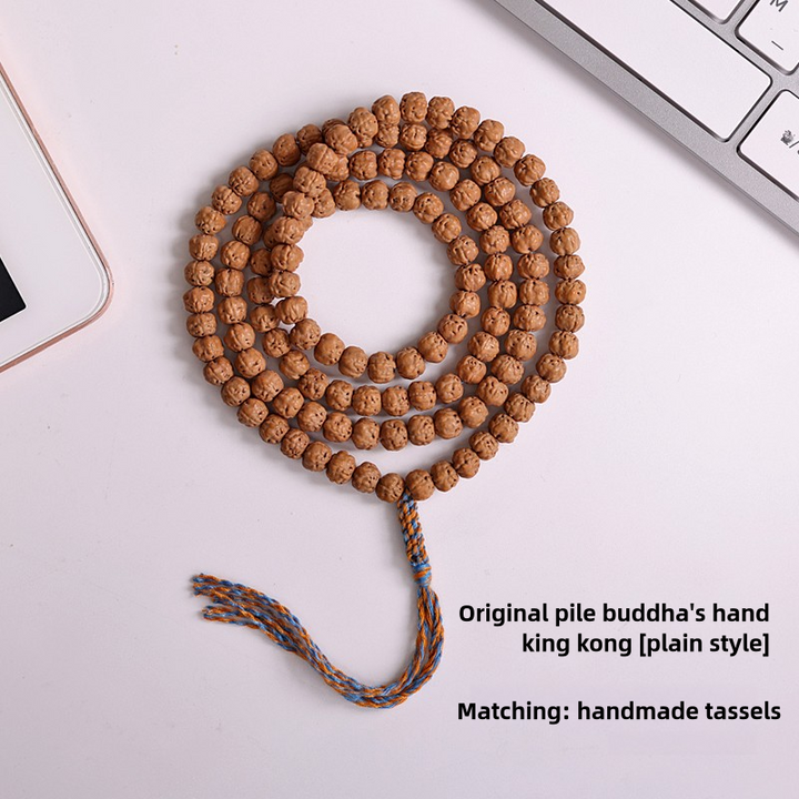 Tibetan Style Buddha Hand Vajra Bodhi 108 Beads Men's Bracelet - BuddhaEnergyHealing