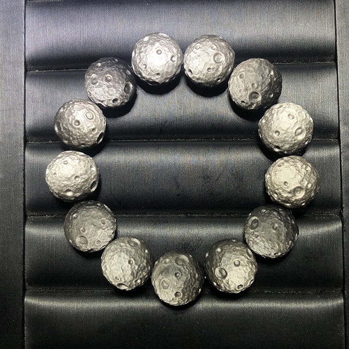 Premium Natural Double Round Eye Silver Obsidian Meteorite Bracelet - BuddhaEnergyHealing