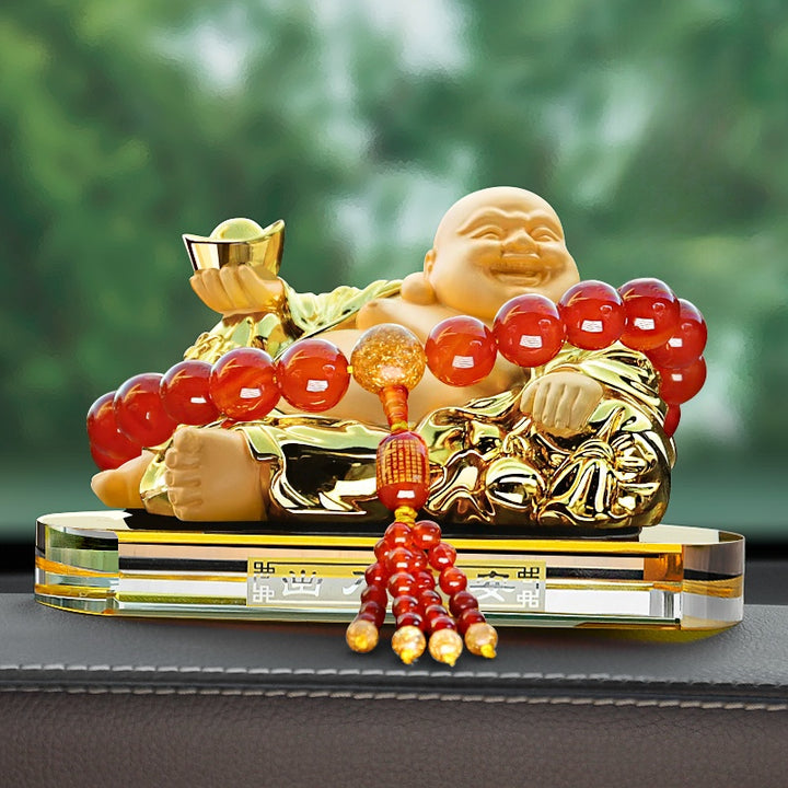 2025 New Maitreya Buddha Statue Car Ornaments Ensure Safety - BuddhaEnergyHealing