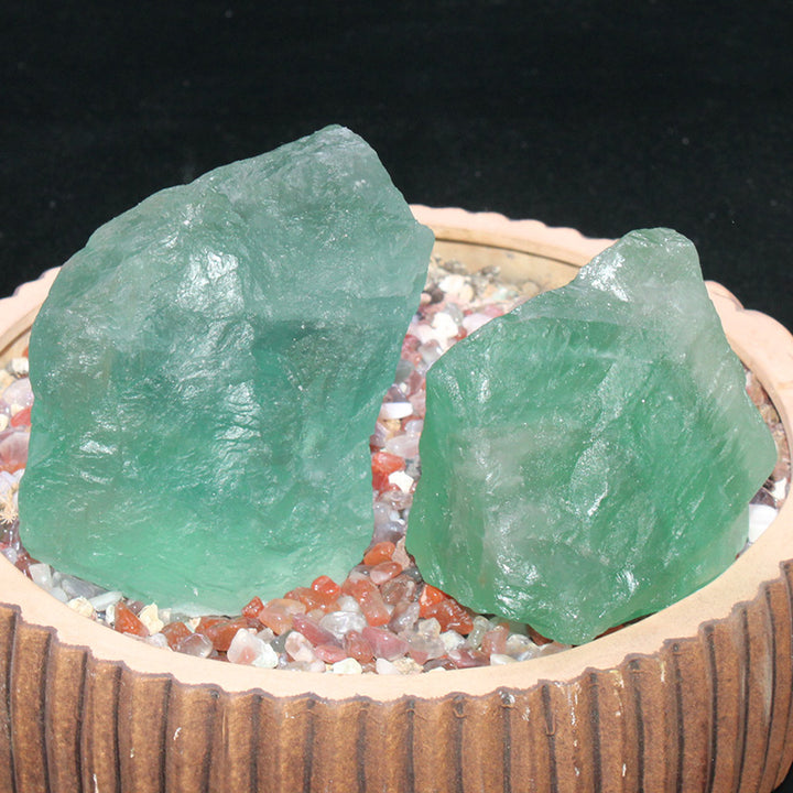 Natural Colored Stone Green Fluorite - BuddhaEnergyHealing