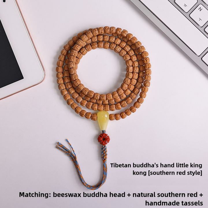 Tibetan Style Buddha Hand Vajra Bodhi 108 Beads Men's Bracelet - BuddhaEnergyHealing