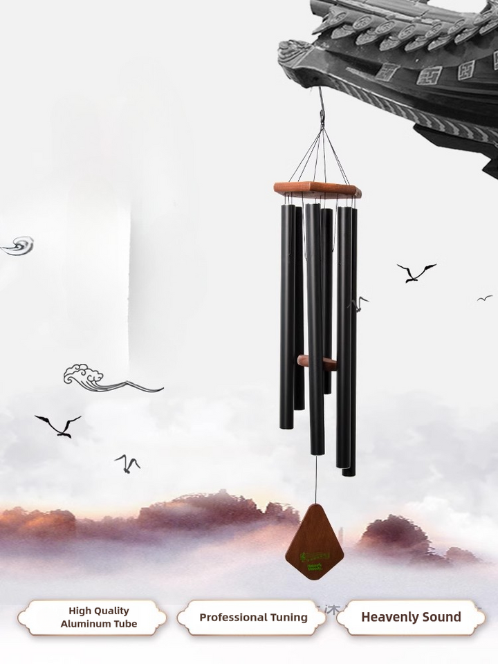 Premium Wooden Zen Tuning Music Wind Chime Hanging Ornament - BuddhaEnergyHealing