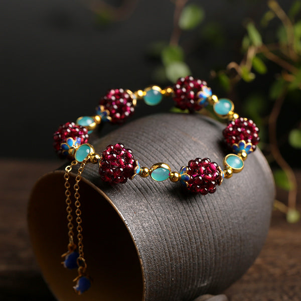 Natural Garnet Bracelet