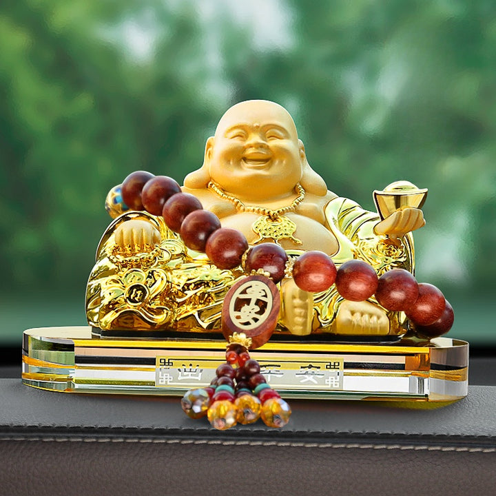 2025 New Maitreya Buddha Statue Car Ornaments Ensure Safety - BuddhaEnergyHealing