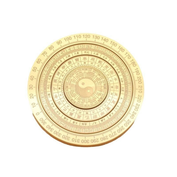 Brass Solid Vintage Compass Tai Chi Fidget Spinner Calm Ornament - BuddhaEnergyHealing