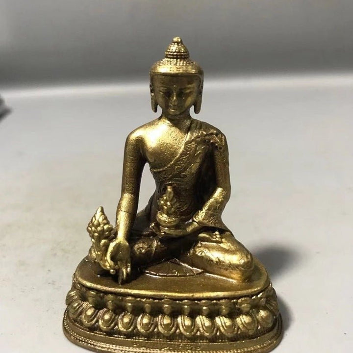 Buddha Sakyamuni Alloy Buddha Peace Meditation Ornament - BuddhaEnergyHealing