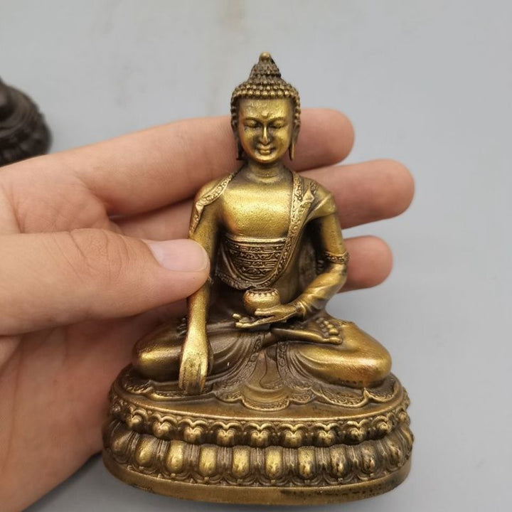 Buddha Sakyamuni Alloy Buddha Peace Meditation Ornament - BuddhaEnergyHealing