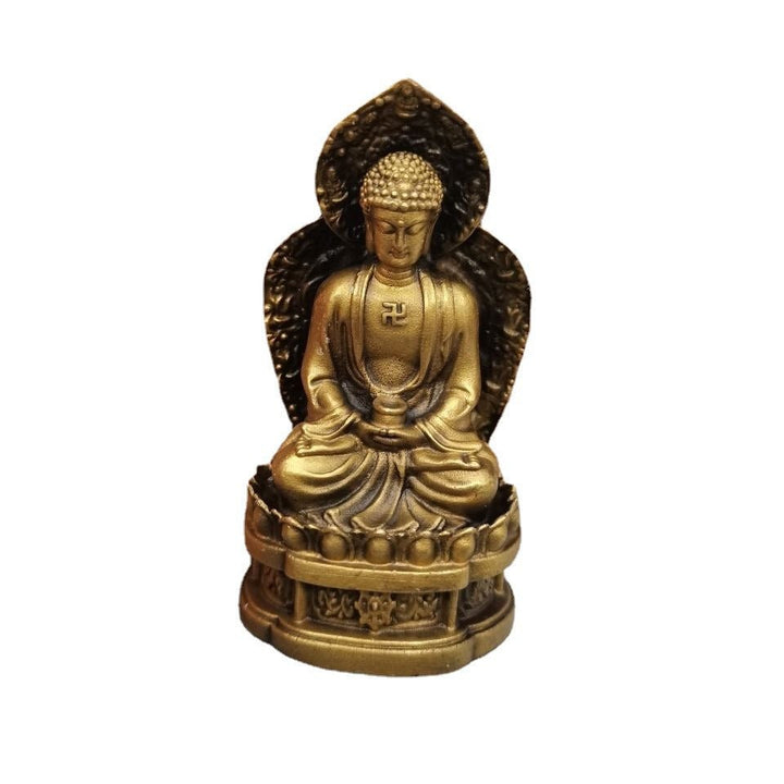 Buddha Sakyamuni Alloy Buddha Peace Meditation Ornament - BuddhaEnergyHealing