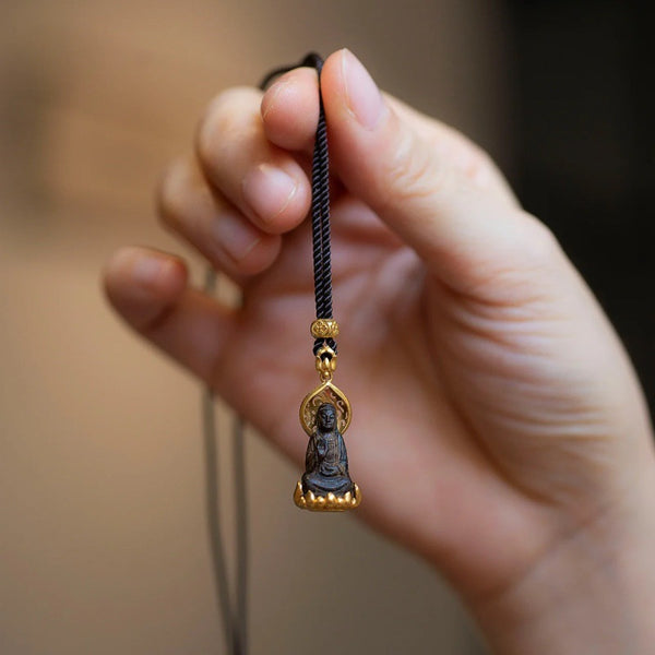 Portable Buddha Amulet Pendant Necklace