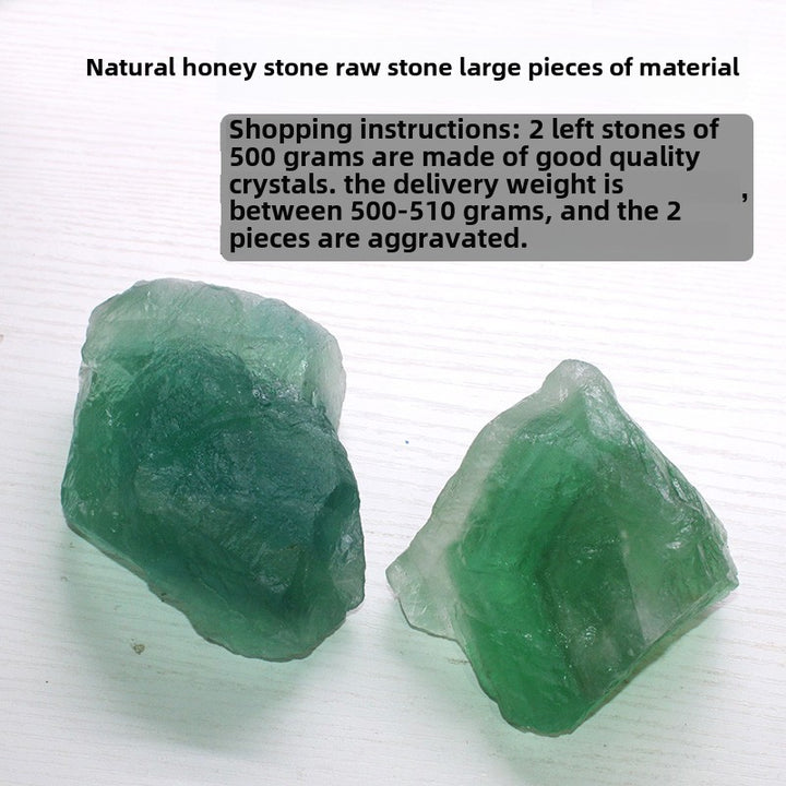 Natural Colored Stone Green Fluorite - BuddhaEnergyHealing