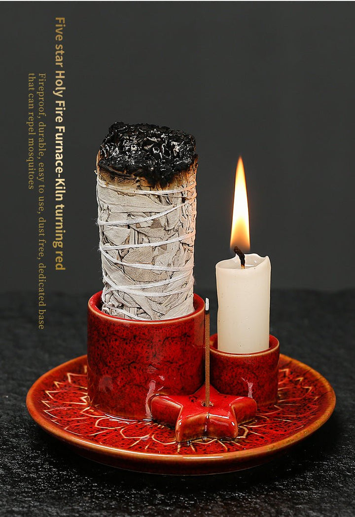 Ceramic Aromatherapy Candle Holder Aromatherapy Burner - BuddhaEnergyHealing