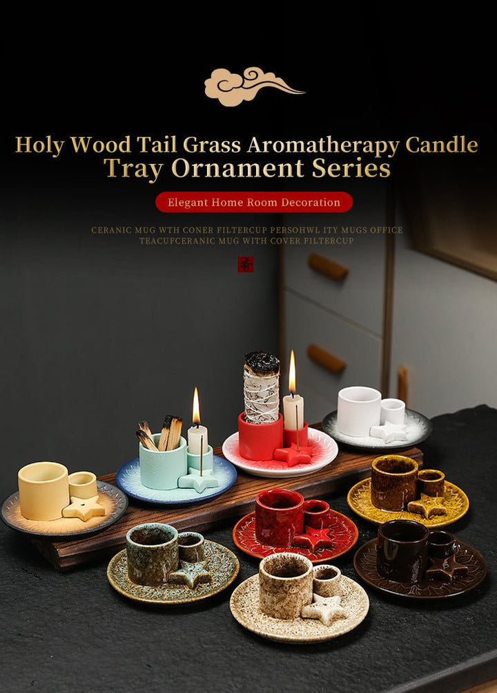 Ceramic Aromatherapy Candle Holder Aromatherapy Burner - BuddhaEnergyHealing