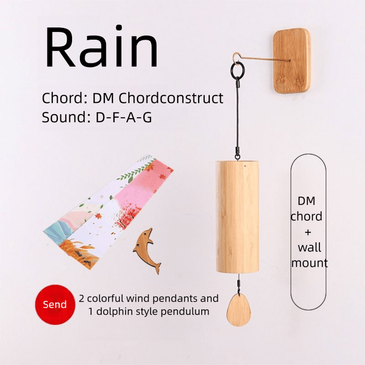 Chord Wind Chimes Hand - Cranked Wind Calm Meditation Peace Chimes - BuddhaEnergyHealing