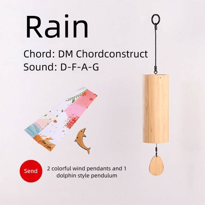 Chord Wind Chimes Hand - Cranked Wind Calm Meditation Peace Chimes - BuddhaEnergyHealing