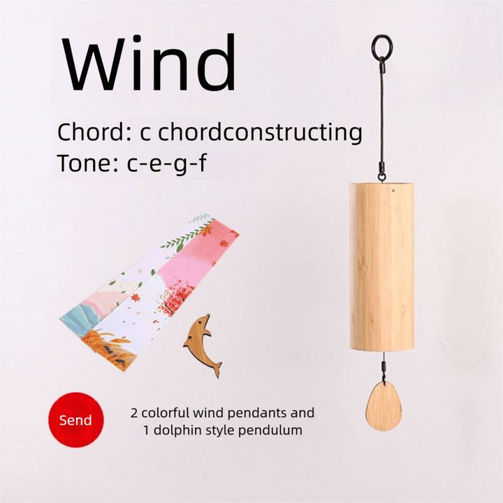 Chord Wind Chimes Hand - Cranked Wind Calm Meditation Peace Chimes - BuddhaEnergyHealing