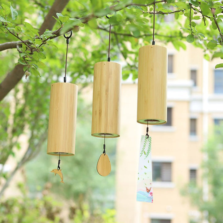Chord Wind Chimes Hand - Cranked Wind Calm Meditation Peace Chimes - BuddhaEnergyHealing
