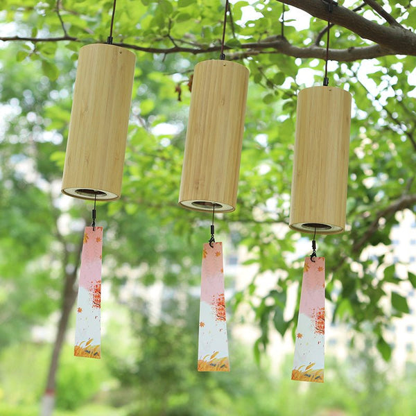 Chord Wind Chimes Hand - Cranked Wind Calm Meditation Peace Chimes - BuddhaEnergyHealing