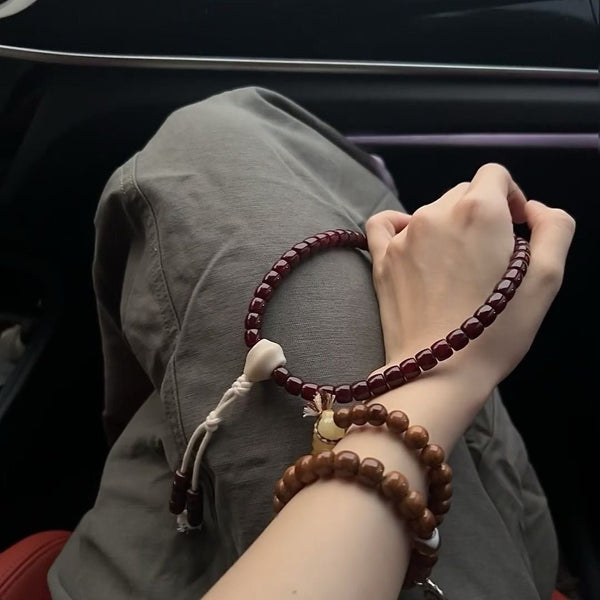 Cinnabar for Bodhi Rosary Rosary Protection Meditation Bracelet - BuddhaEnergyHealing
