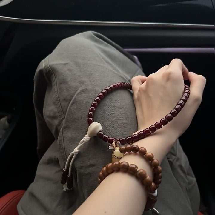 Cinnabar for Bodhi Rosary Rosary Protection Meditation Bracelet - BuddhaEnergyHealing