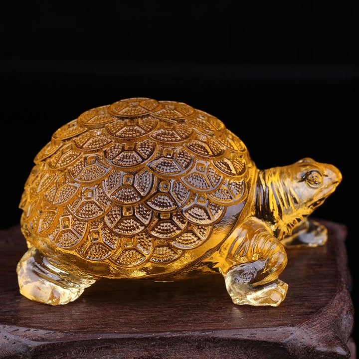 Colored Glaze Small Water Turtle Lucky Ornaments - BuddhaEnergyHealing