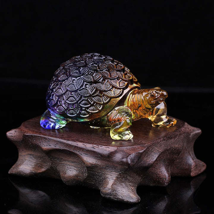 Colored Glaze Small Water Turtle Lucky Ornaments - BuddhaEnergyHealing