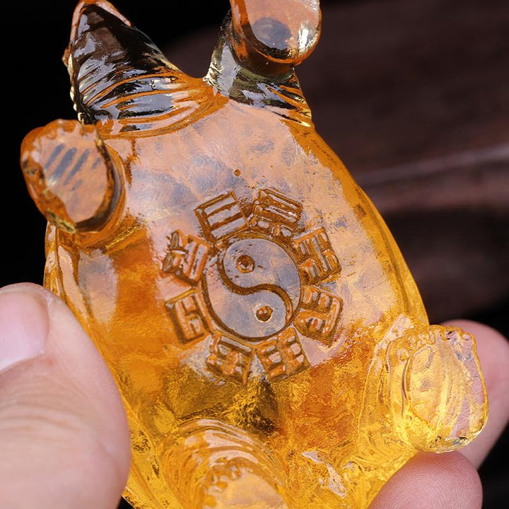 Colored Glaze Small Water Turtle Lucky Ornaments - BuddhaEnergyHealing