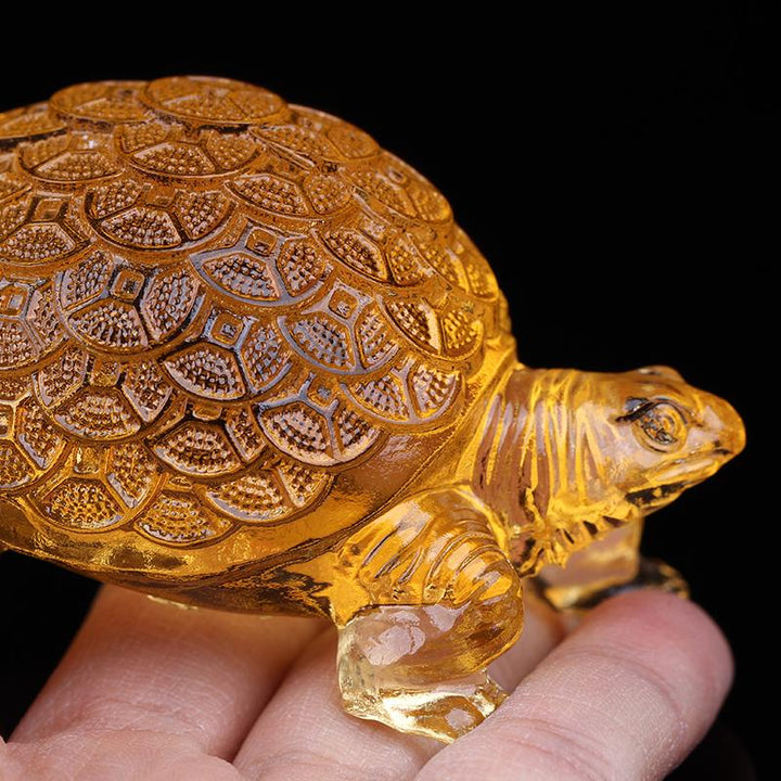 Colored Glaze Small Water Turtle Lucky Ornaments - BuddhaEnergyHealing