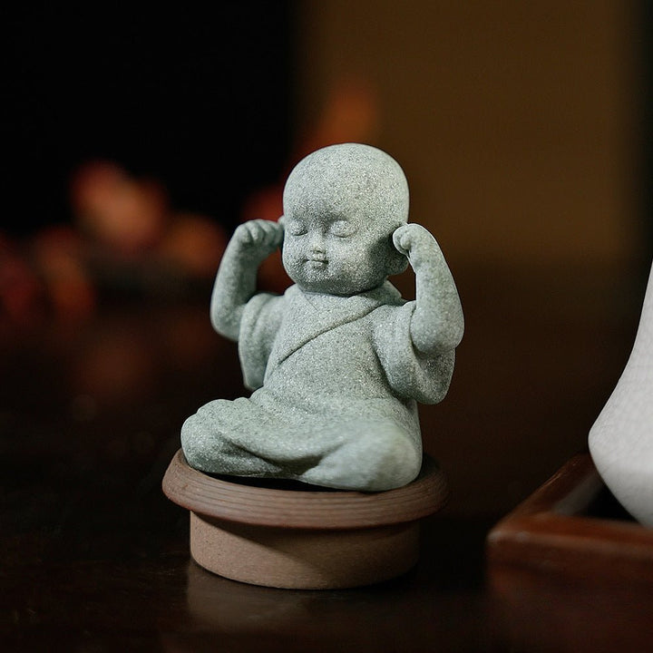 Creative Cute Fun Samanera Peace Calm Ornaments - BuddhaEnergyHealing