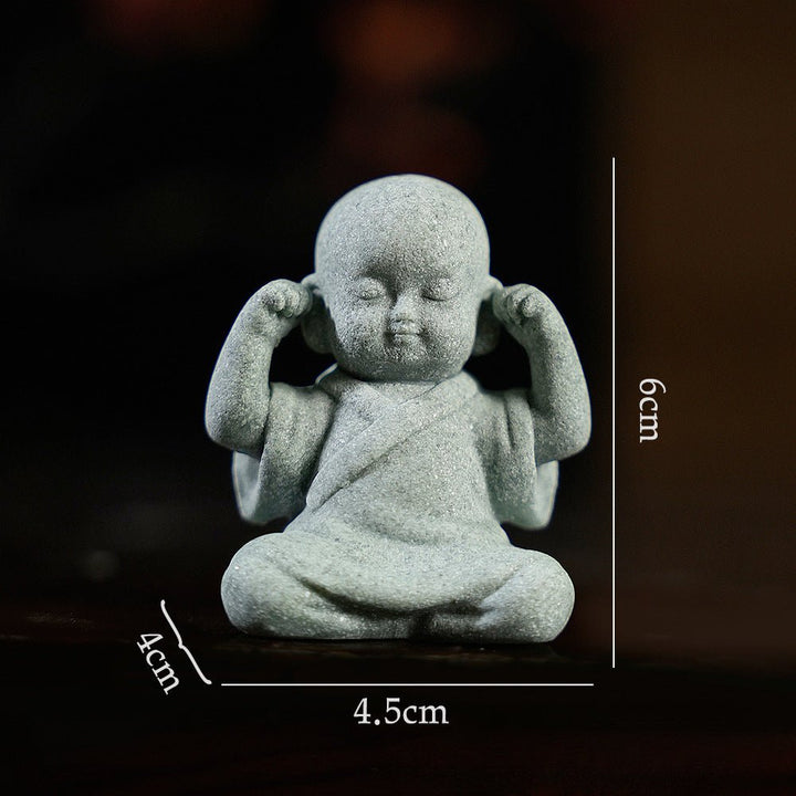 Creative Cute Fun Samanera Peace Calm Ornaments - BuddhaEnergyHealing