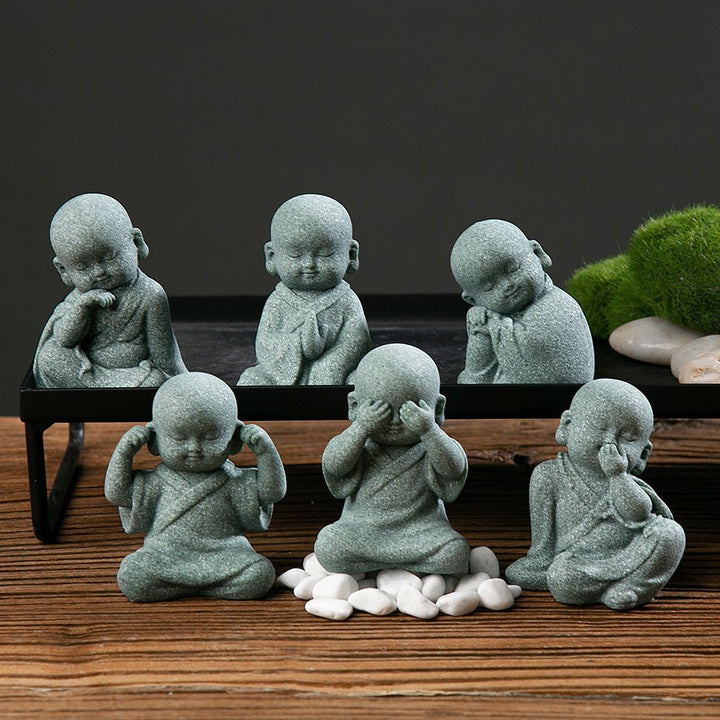 Creative Cute Fun Samanera Peace Calm Ornaments - BuddhaEnergyHealing