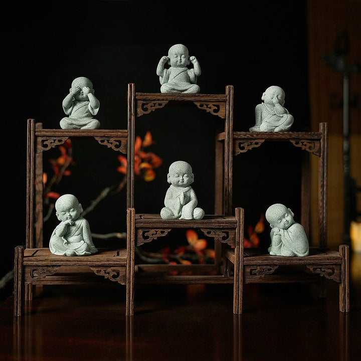 Creative Cute Fun Samanera Peace Calm Ornaments - BuddhaEnergyHealing