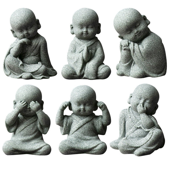 Creative Cute Fun Samanera Peace Calm Ornaments - BuddhaEnergyHealing