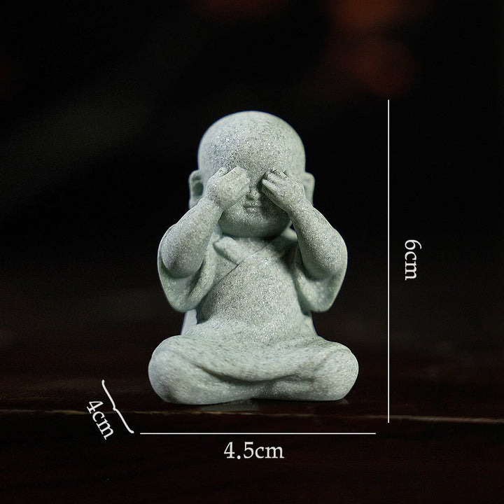 Creative Cute Fun Samanera Peace Calm Ornaments - BuddhaEnergyHealing
