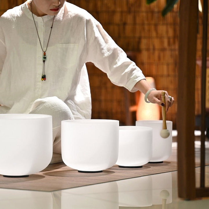 Crystal Temple Bell Yoga Meditation Healing Himalaya Bowl - BuddhaEnergyHealing