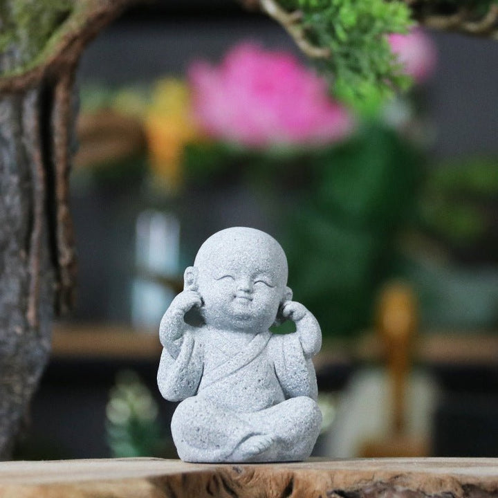 Cute Samanera Calm Ornaments - BuddhaEnergyHealing