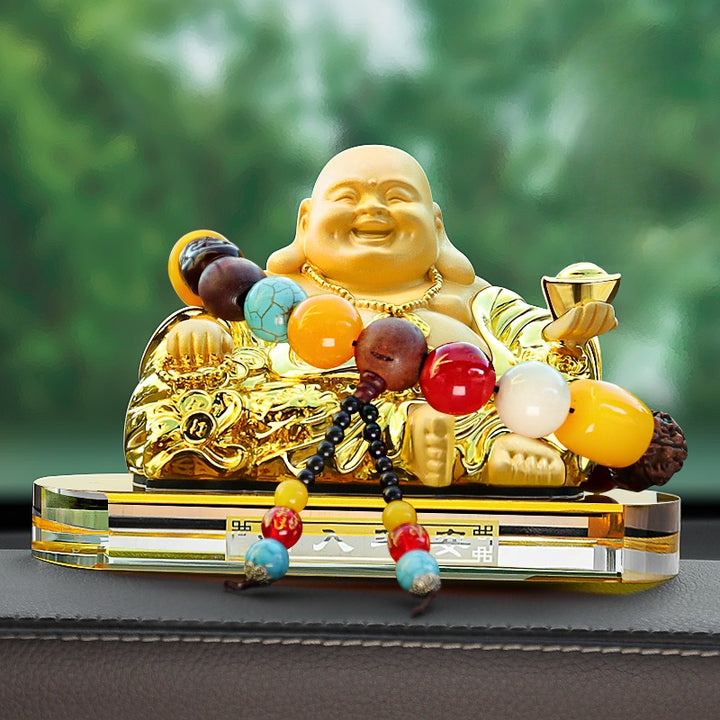 2025 New Maitreya Buddha Statue Car Ornaments Ensure Safety - BuddhaEnergyHealing