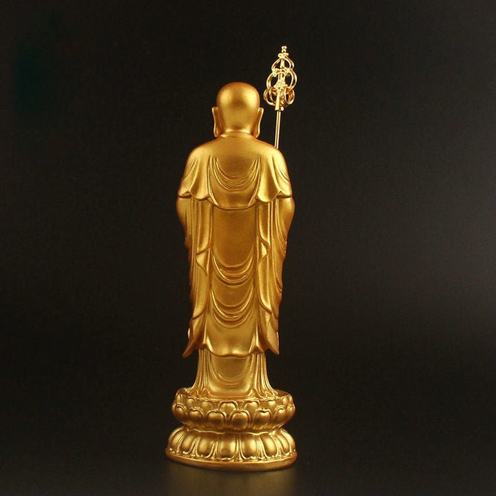 Dizang Bodhisattva Small Buddha Statue Peaceful & Auspicious - BuddhaEnergyHealing