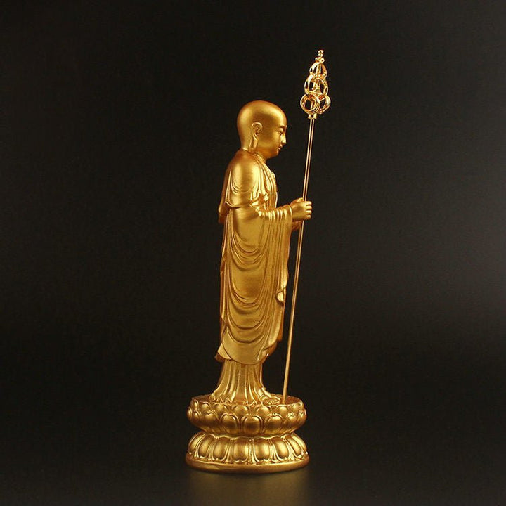 Dizang Bodhisattva Small Buddha Statue Peaceful & Auspicious - BuddhaEnergyHealing
