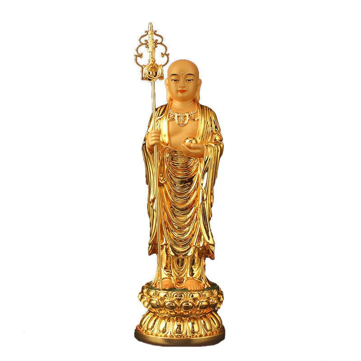 Dizang Bodhisattva Small Buddha Statue Peaceful & Auspicious - BuddhaEnergyHealing
